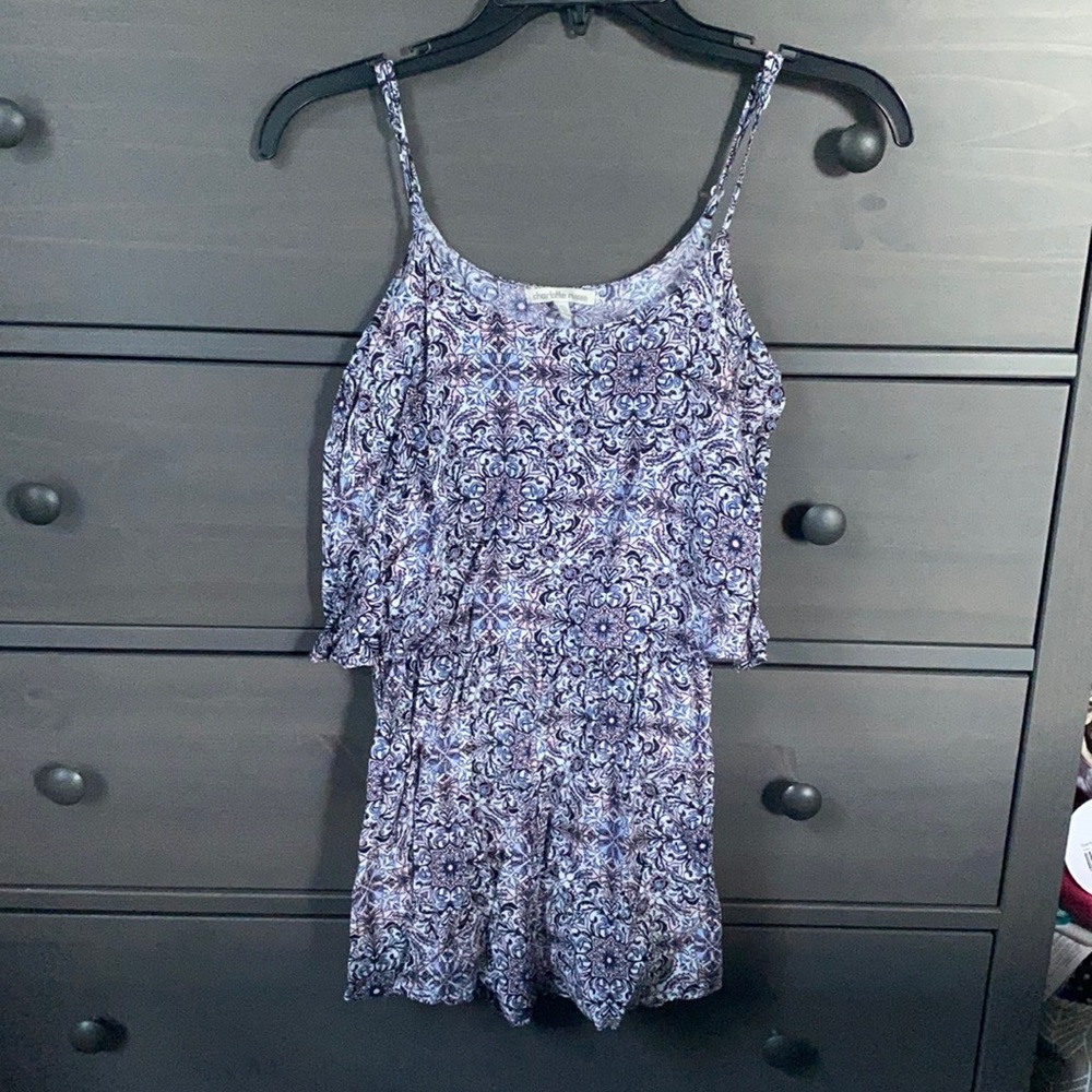 Spaghetti strap romper